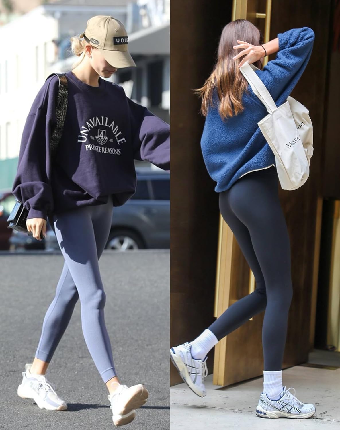 4 Pack Leggings with Pockets for Women, Soft High Waisted Tummy Control Workout Yoga Pants - Image 5