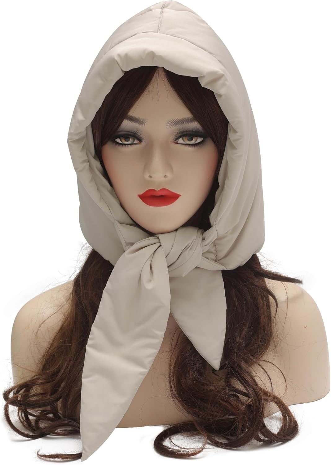 ZLYC Women Winter Down Hat Windproof Hooded Scarf Soft Warm Balaclava Skull Cap Beanie Hat - Image 2