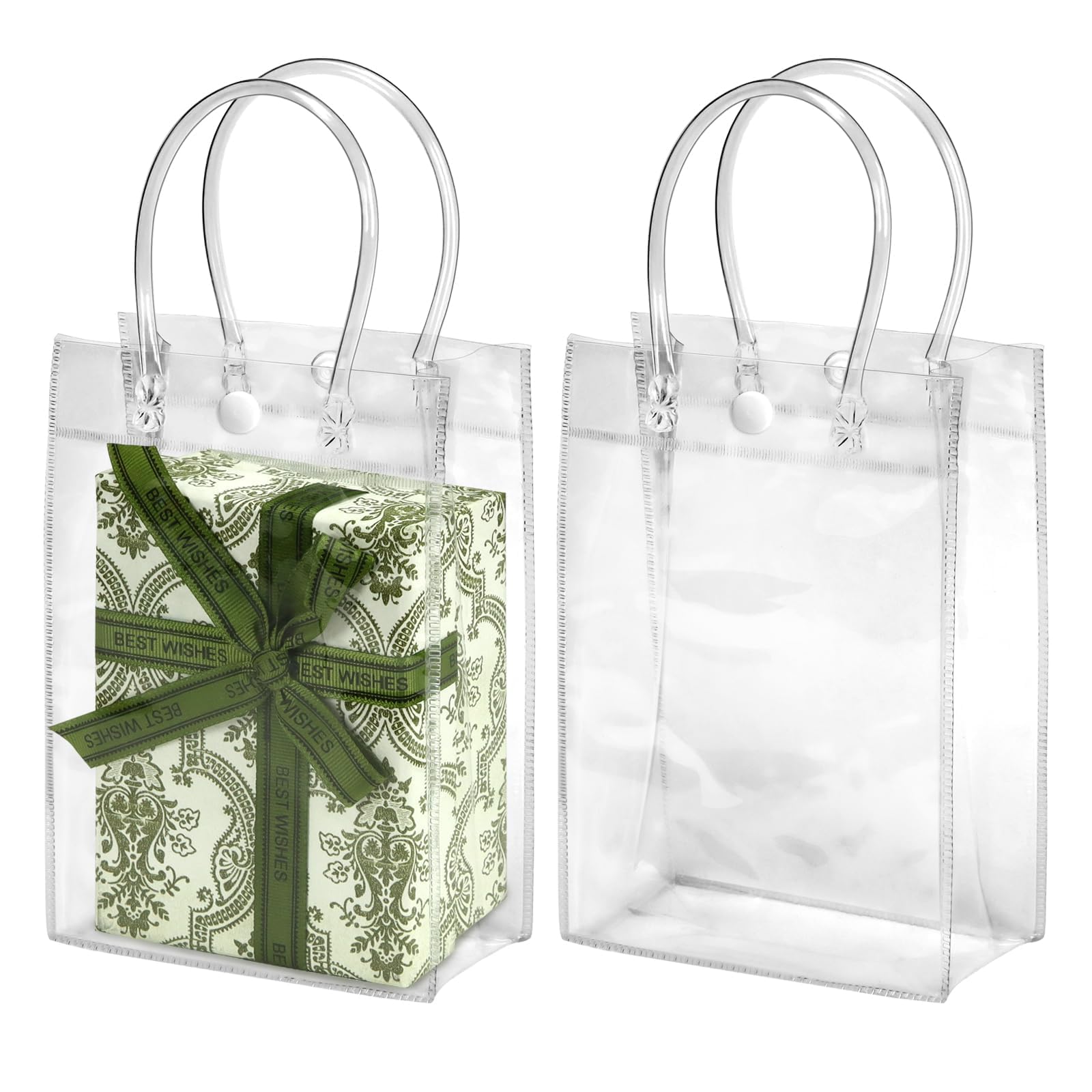 ラッピング Clear Gift Bag 5枚入り 4種類8セット Amazon.com: BadenBach 15 PCS Small Clear Gift Bags with Handles