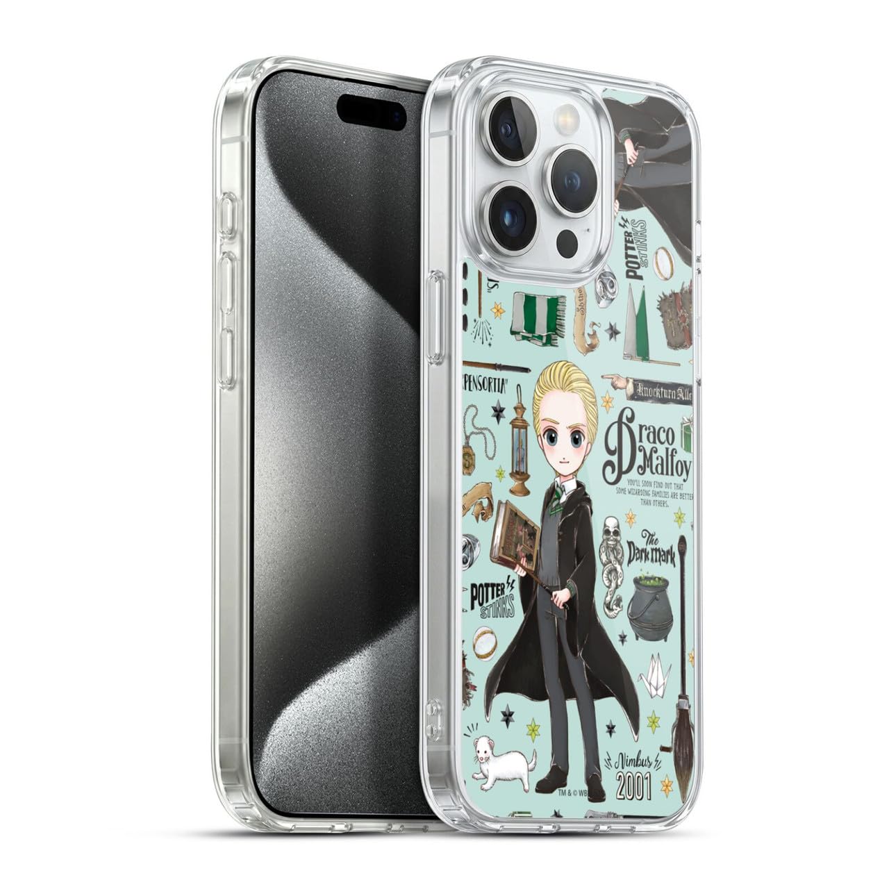 Head Case Designs Licenciado Oficialmente Harry Potter Patrón Luna Reliquias de la Muerte XXXVII Caso Funda de Gel Suave Compatible con Apple iPhone 12 / iPhone 12 Pro — view 195