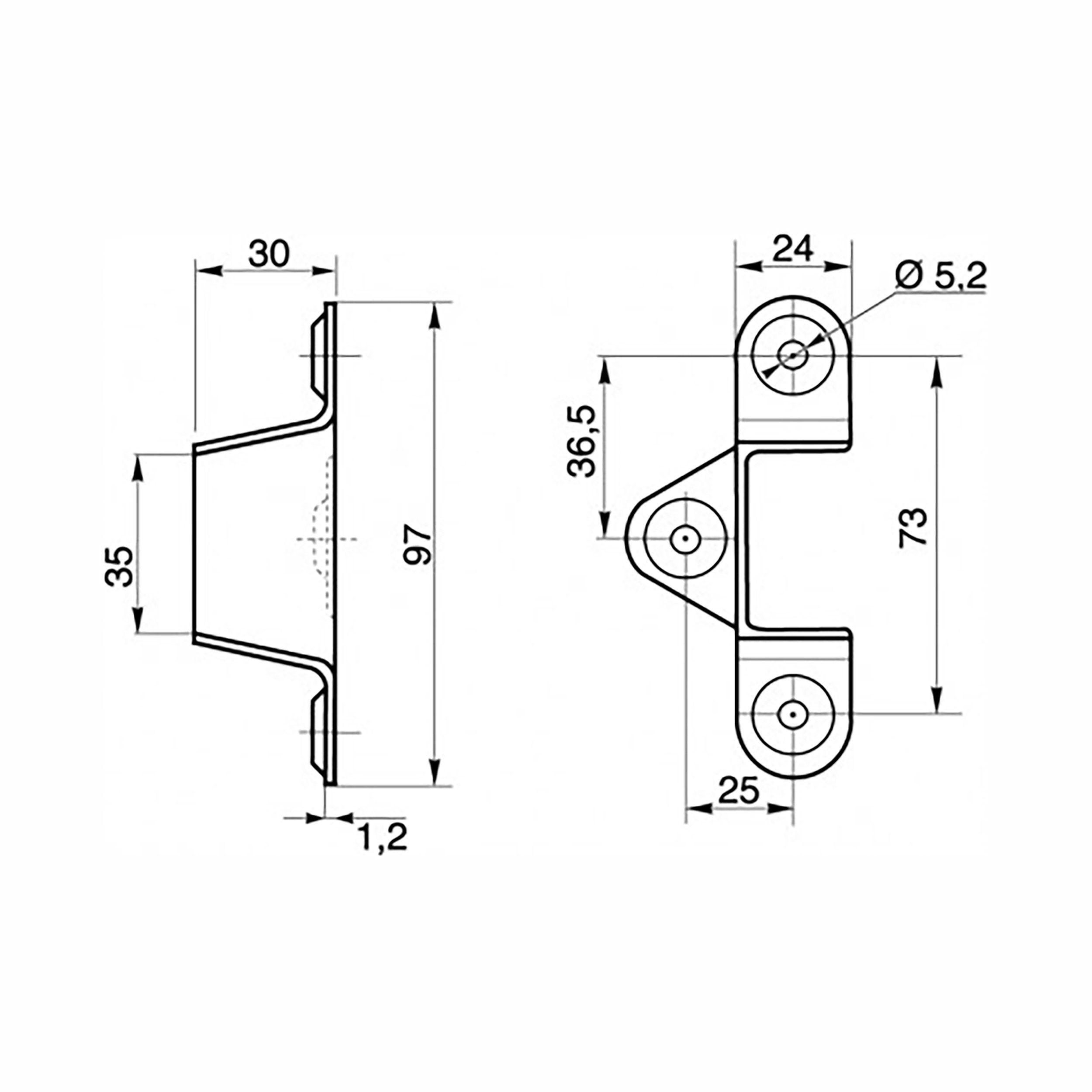 Centre Rail 'U' Shaped Bed Connecting Connector Brackets Fixings Parts Components