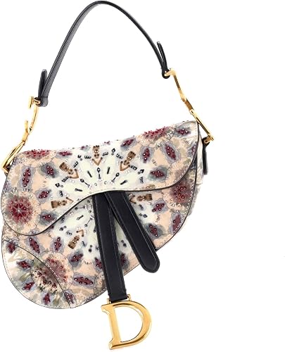 Pre-Loved Saddle Handbag Mini, Multicolor