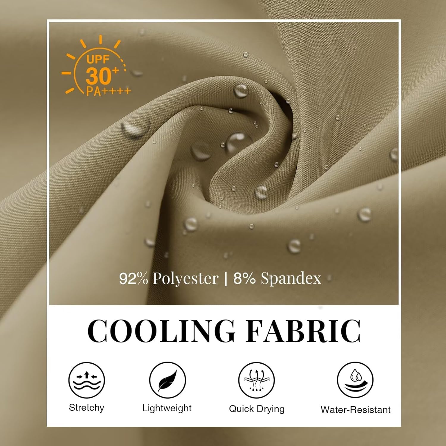 M MAELREG Mens Golf Shorts 7"/9" Lightweight Quick Dry Water-Resistant Stretch Waistband Flat Front Casual Mens Dress Shorts - Image 5