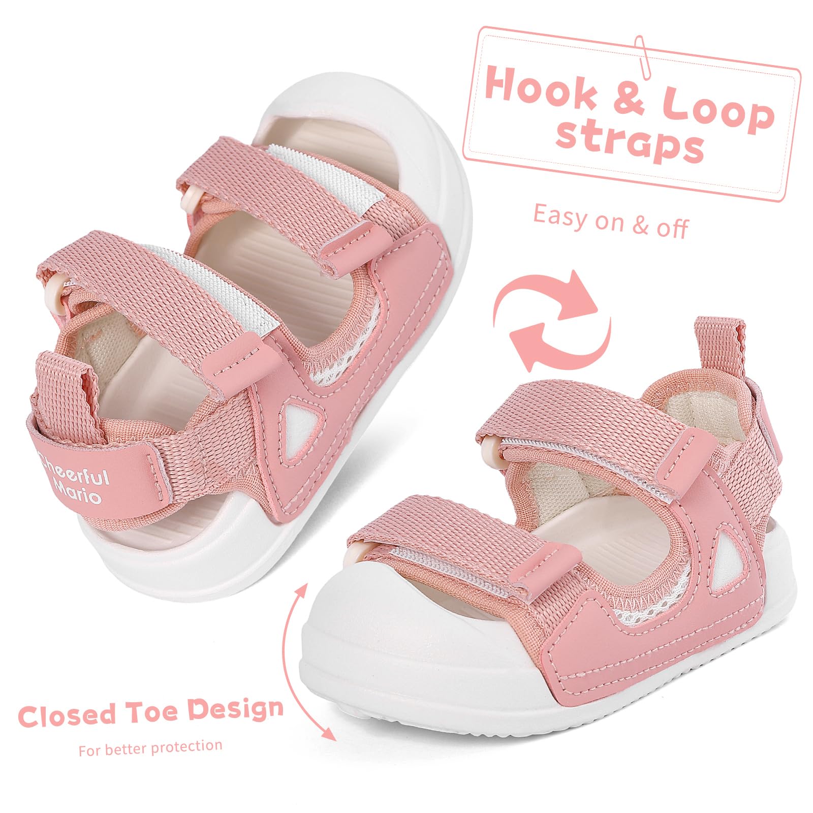 Sandales Enfant Confortable Été Sandale Sandale de Marche Garcon Fille Bout Fermé Chaussure Bébé Plage