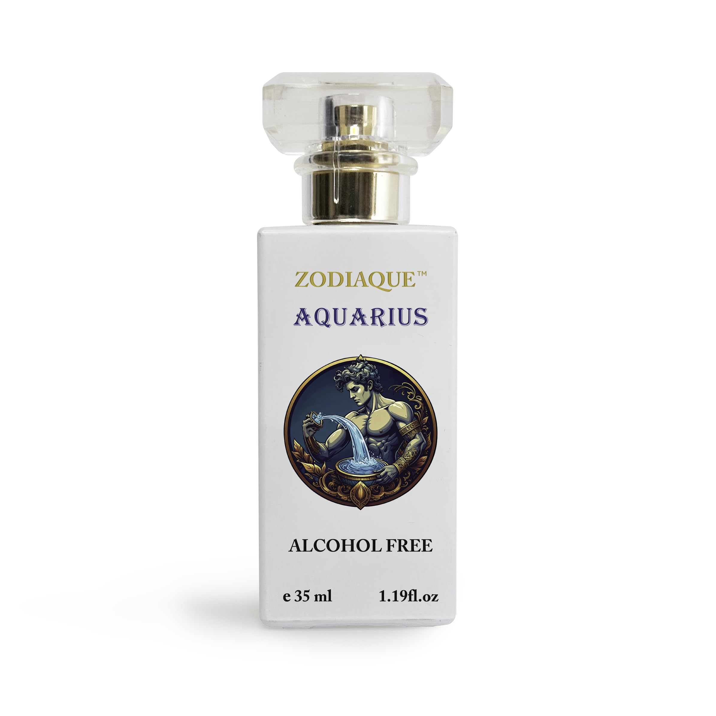 - Zodiac Aquarius Eau De Parfum (EDP) - 35 ml | Unisex Water Based Perfume for Him and Her | Alcohol Free Clean Perfumes Long Lasting Spray Perfume