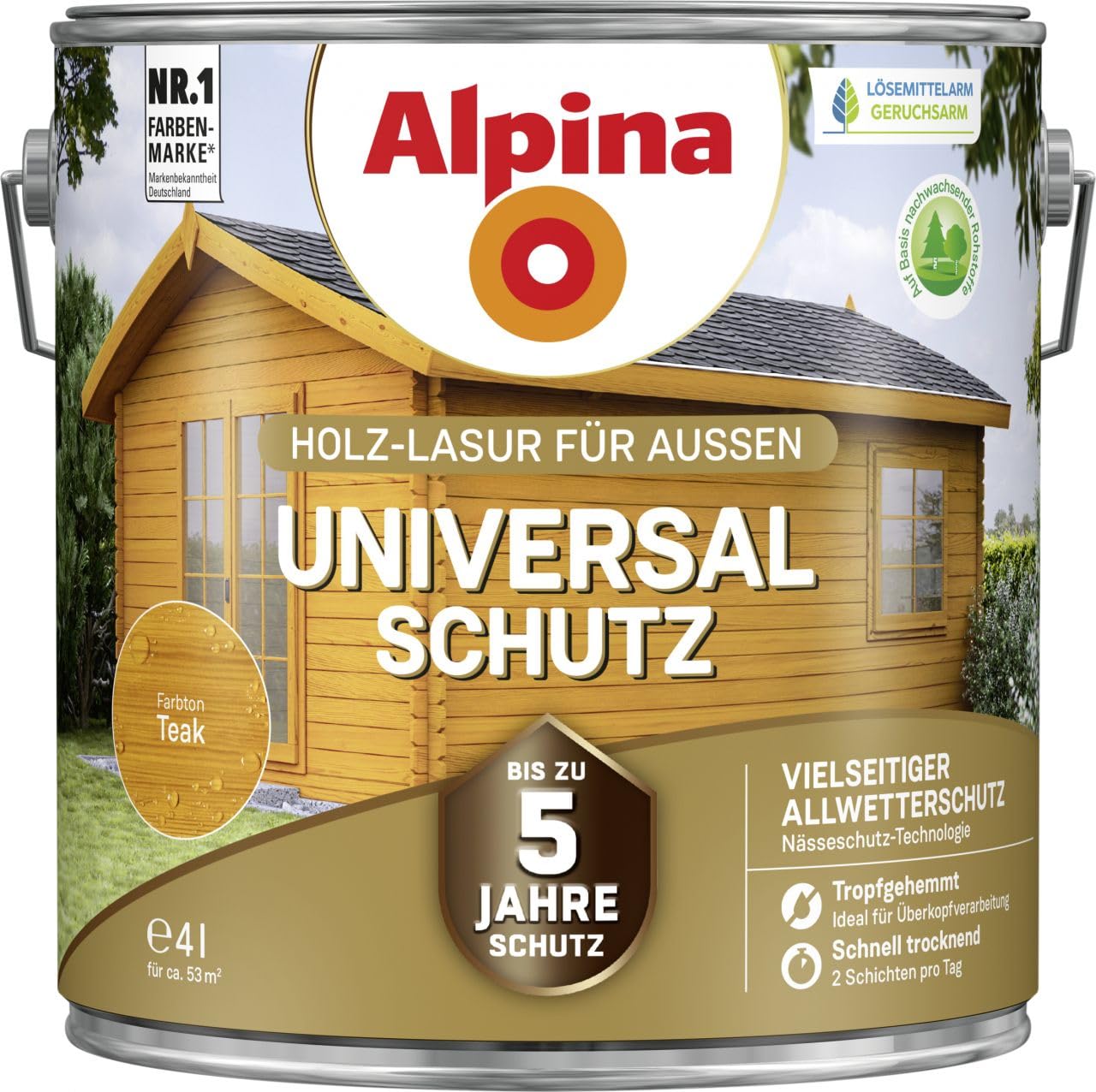 Alpina Universal-Schutz teak 4 Liter