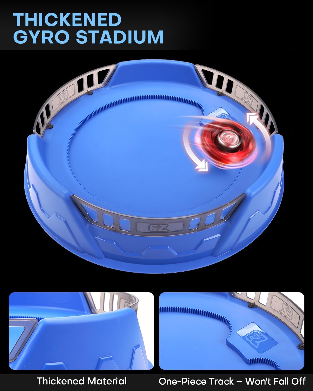 X Stadium Battle Set with X-Celeration Rail, 6 Right-Spin Tops, 2 Launchers and 1 Arena, Blade Battling Xtreme Game