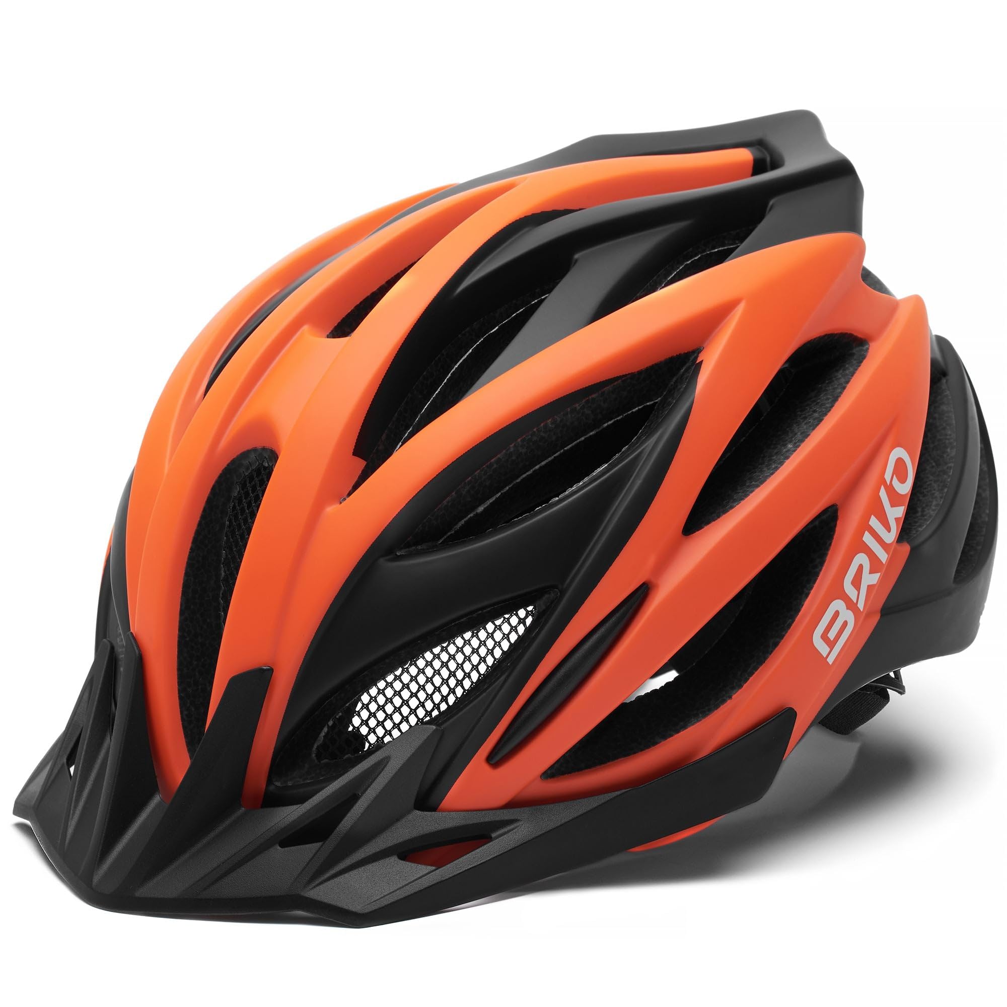 Briko Morgan, Helmet Unisex Dorosły, Orange Fluo Black, M