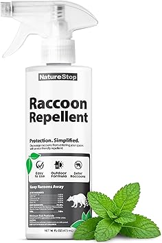 Raccoon Repellent Spray Helps Discourage Raccoon Activity Around Yards & Gardens, 16 oz