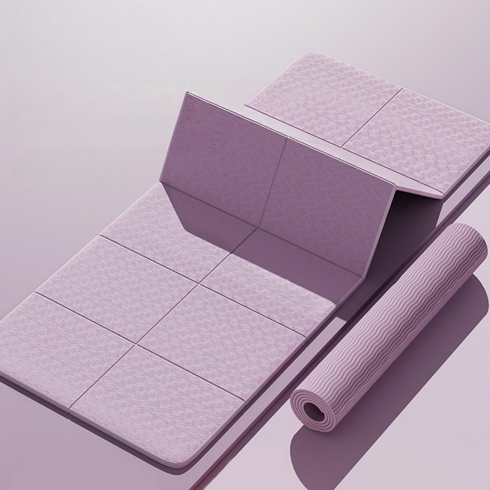 Pieghevole Tappetino Yoga Ecologico In Elastomero Termoplastico Per Versatile Tappeto Allenamento for Pilates Fitness Palestra Donne/Uomini Interno/Esterno
