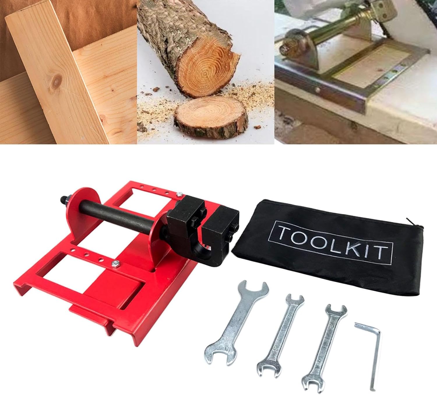 Generic Vertical Chainsaw Mill Lumber Cutting Guide Chainsaw Attachment Sawmill Tool, 200x145mm, Red