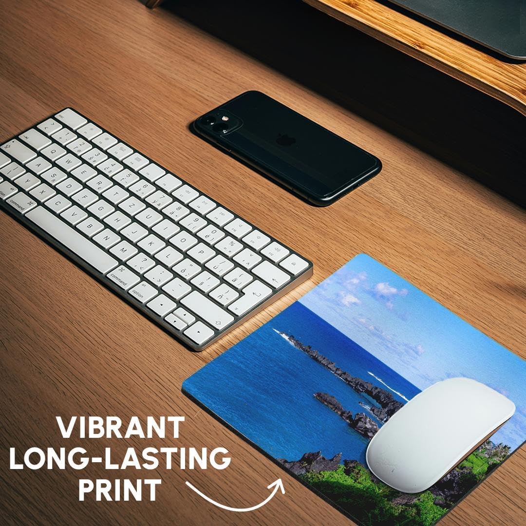 3dRose LLC 8 x 8 x 0.25 Inches Mouse Pad, The Beautiful Maui Coast (mp_6383_1)