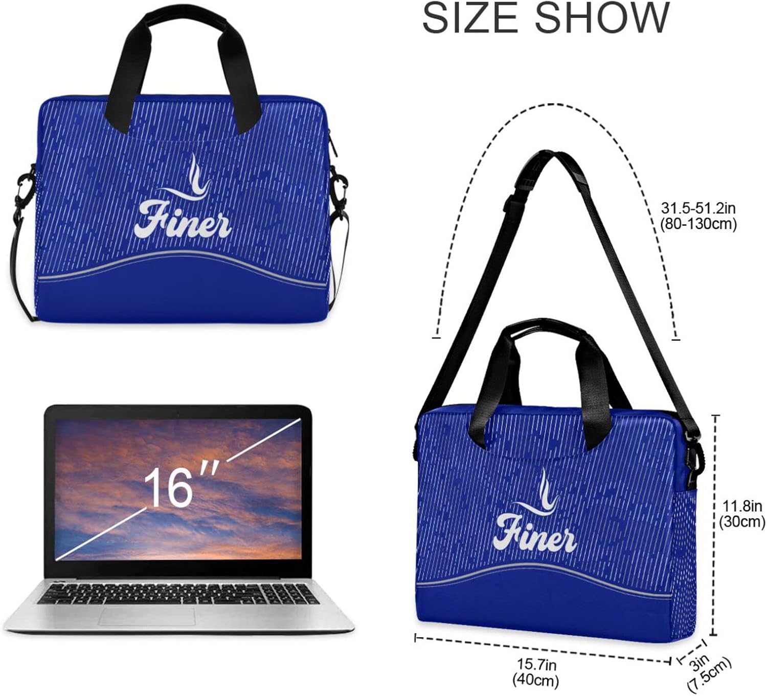 BBGreek Zeta Phi Beta Sorority Paraphernalia - Official Vendor - Laptop or Tablet Case - Finer Striped - Business Laptop Bag - Official Vendor