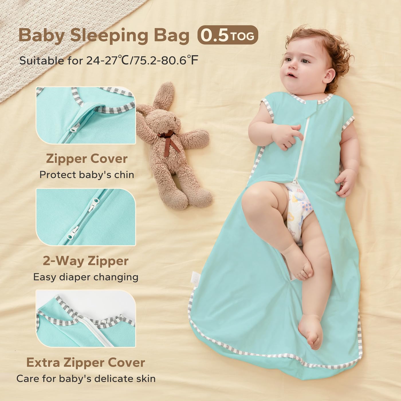 Saco De Dormir Tog Saco Dormir Bebe Verano Saco De Dormir