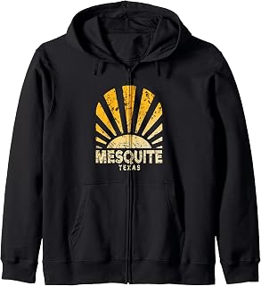 Mesquite TX - Sunny Mesquite Texas Zip Hoodie