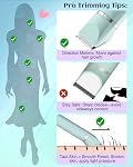 Rasoir Électrique Étanche pour Bikini Femmes, Rasoir Rechargeable pour Épilation des Jambes et Poils Pubiens avec Lames en Céramique Amovibles IP7X Tête Lavable, Utilisation Humide et Sèche, Vert