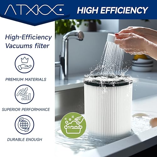 Miniatura 36 de ATXKXE VF5000 Filtro de repuesto para aspiradoras ridgd de 5 a 20 galones en seco y húmedo WD1450 WD0970 WD1270 WD09700 WD06700 WD1680 WD1851