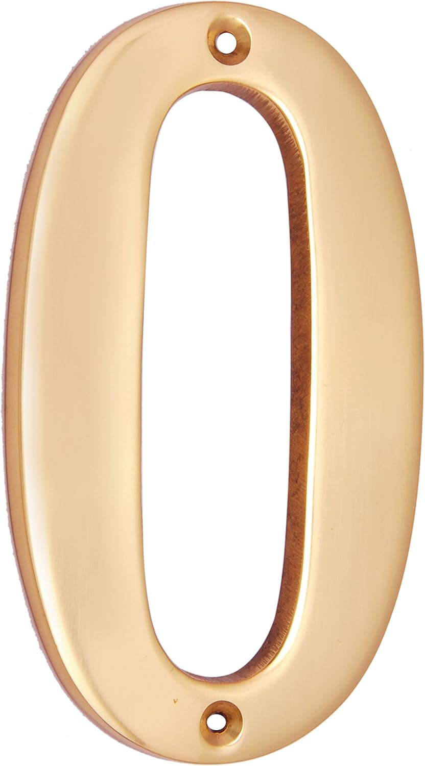 Adonai Hardware 6" Brass Numeral "6"