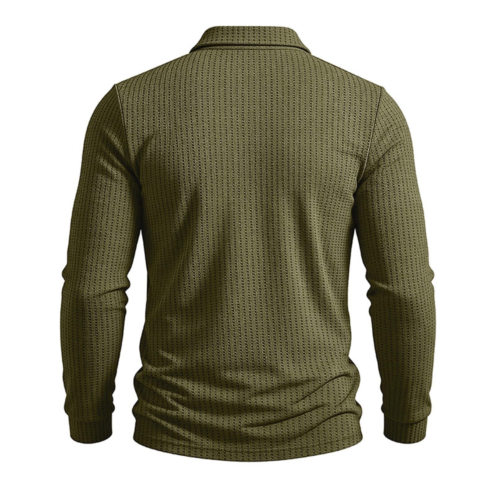 Polo Muscolare A Righe Verticali Uomo - Pullover Traspirante