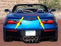 Vista 5 de Fibra de carbono aspecto parachoques trasero niebla cubierta accesorios para 2014 2015 2016 2017 2018 2019 Chevrolet Corvette C7