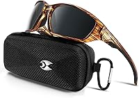 Vista 10 de Suoso Gafas de sol polarizadas deportivas para hombres: gafas de sol UV400 para mujeres, protección envolvente para pesca, conducción, TR90