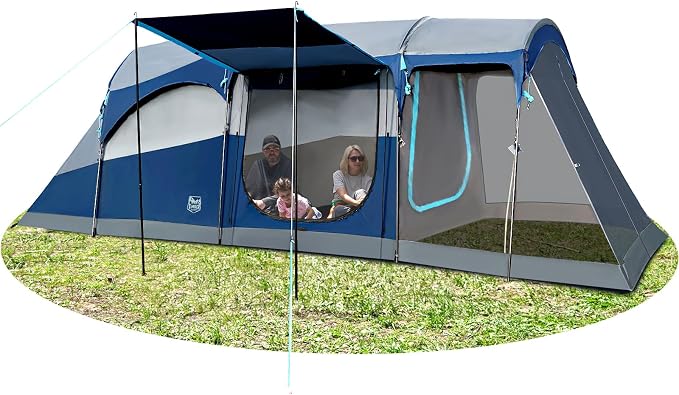 Tioga Ridge 8 Personas Tienda de Campaña con Sala, Impermeable y Resistente al Clima miniatura 5