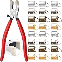 mankk 40PCS 1 inch Key Fob Hardware Set with Key Fob Pliers Keychain,Lanyard,Wristlet Hardware for Key Fob Hardware Install M-K-082-40