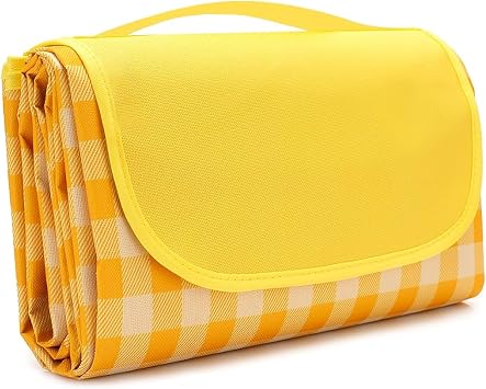 Newthinking Picnic Mat Waterproof 200x150CM, Oxford Fabric Picnic Blanket