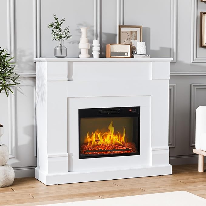 Chimenea Eléctrica Bonnlo 47" Freestanding 1400W con Control Remoto miniatura 7