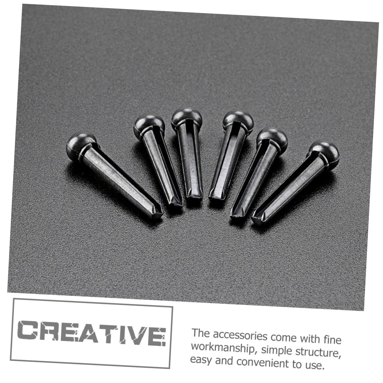 HEMOTON 5 Set Di Accessori Essenziali Per Chitarra Acustica Corde Per Ponte Per Chitarra Leggere E Facili Da Trasportare 6 Pezzi * 5