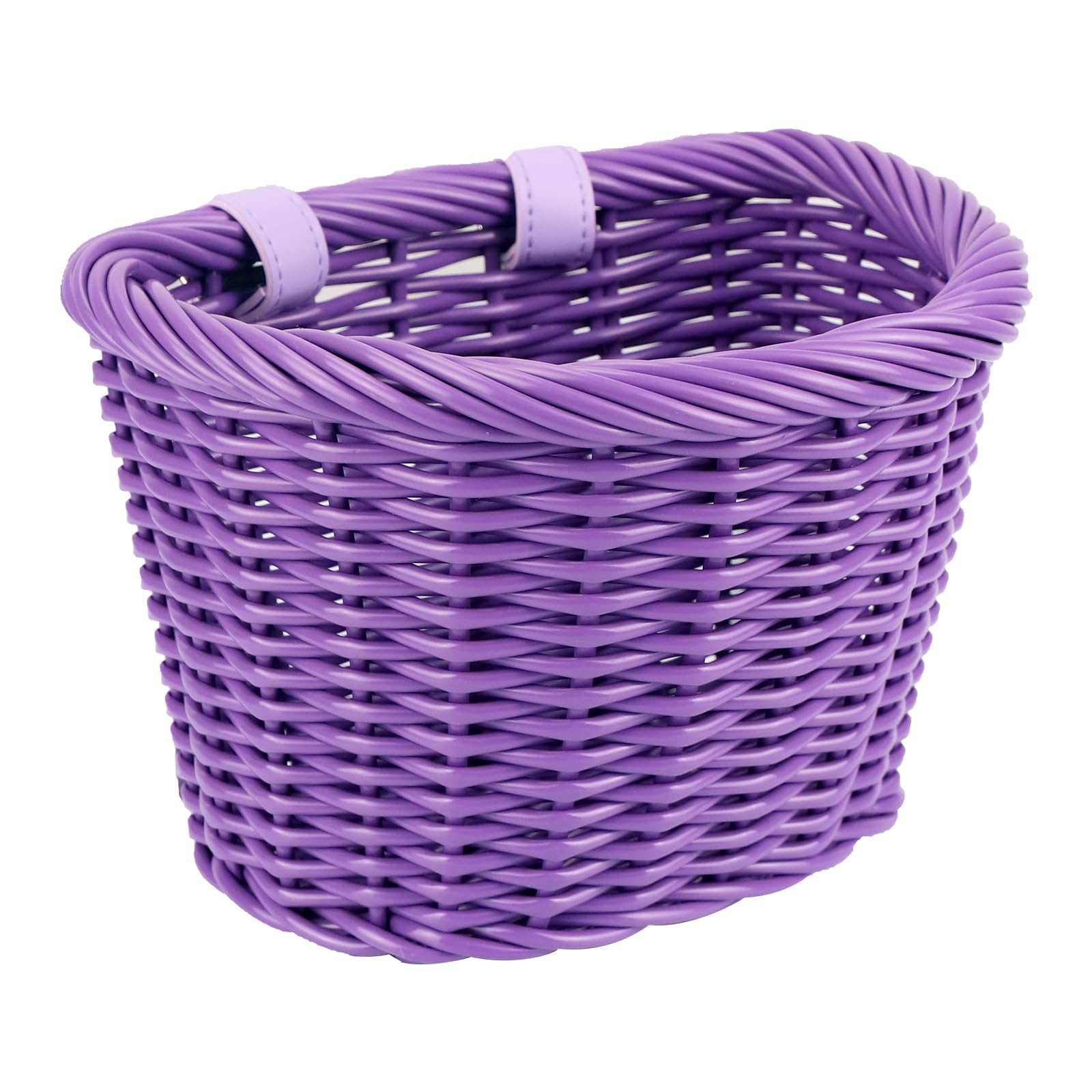 ZUKKA Bike Basket Kids Hand-Woven Waterproof Basket with Adjustable Leather Straps Mini Handlebar Bike Basket for Kids Bike Scooter