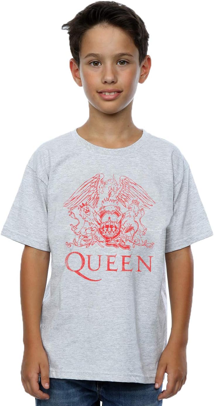 Absolute Cult Queen Boys Distressed Crest T-Shirt
