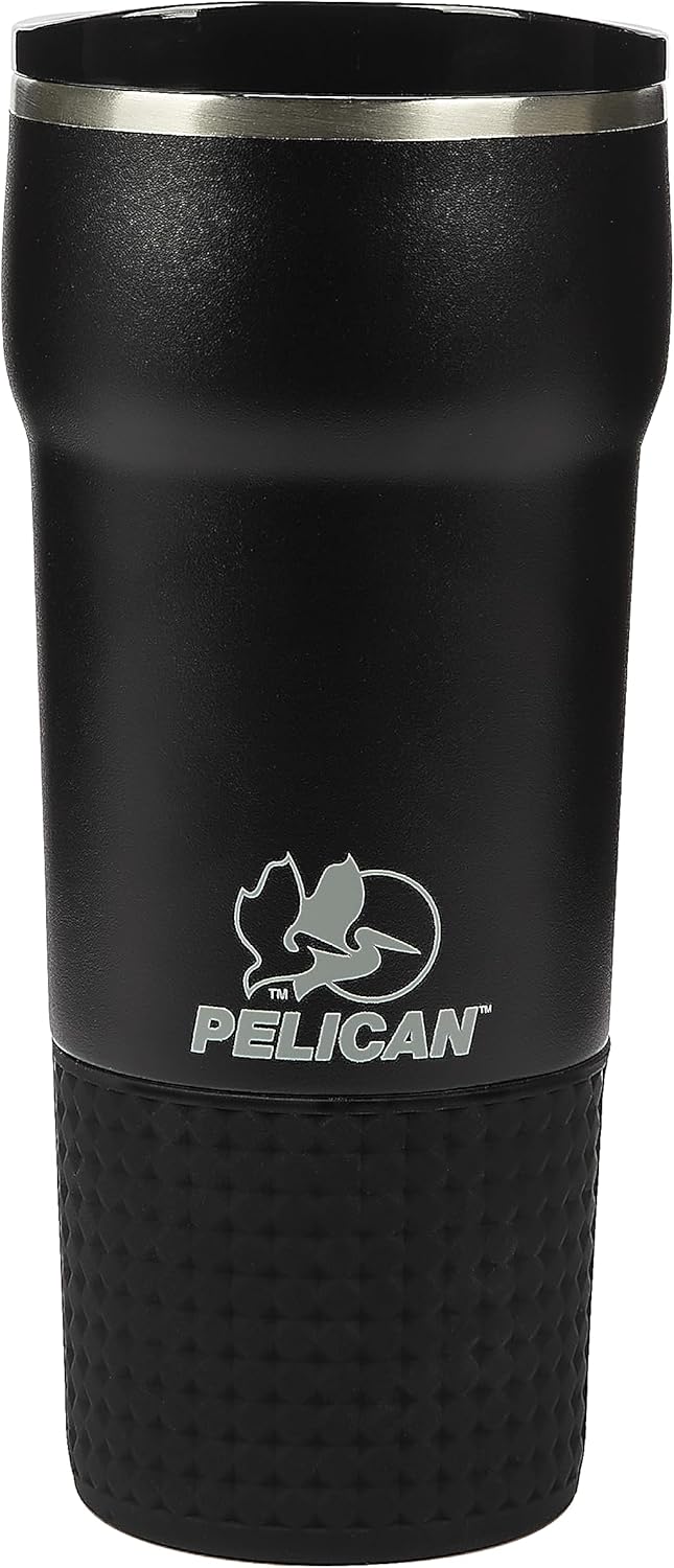 Pelican Hydration Pelican Cascade™ 22 oz Vacuum Insulated Tumbler Recycled Stainless Steel Double Wall Dual Lid Powder Coated