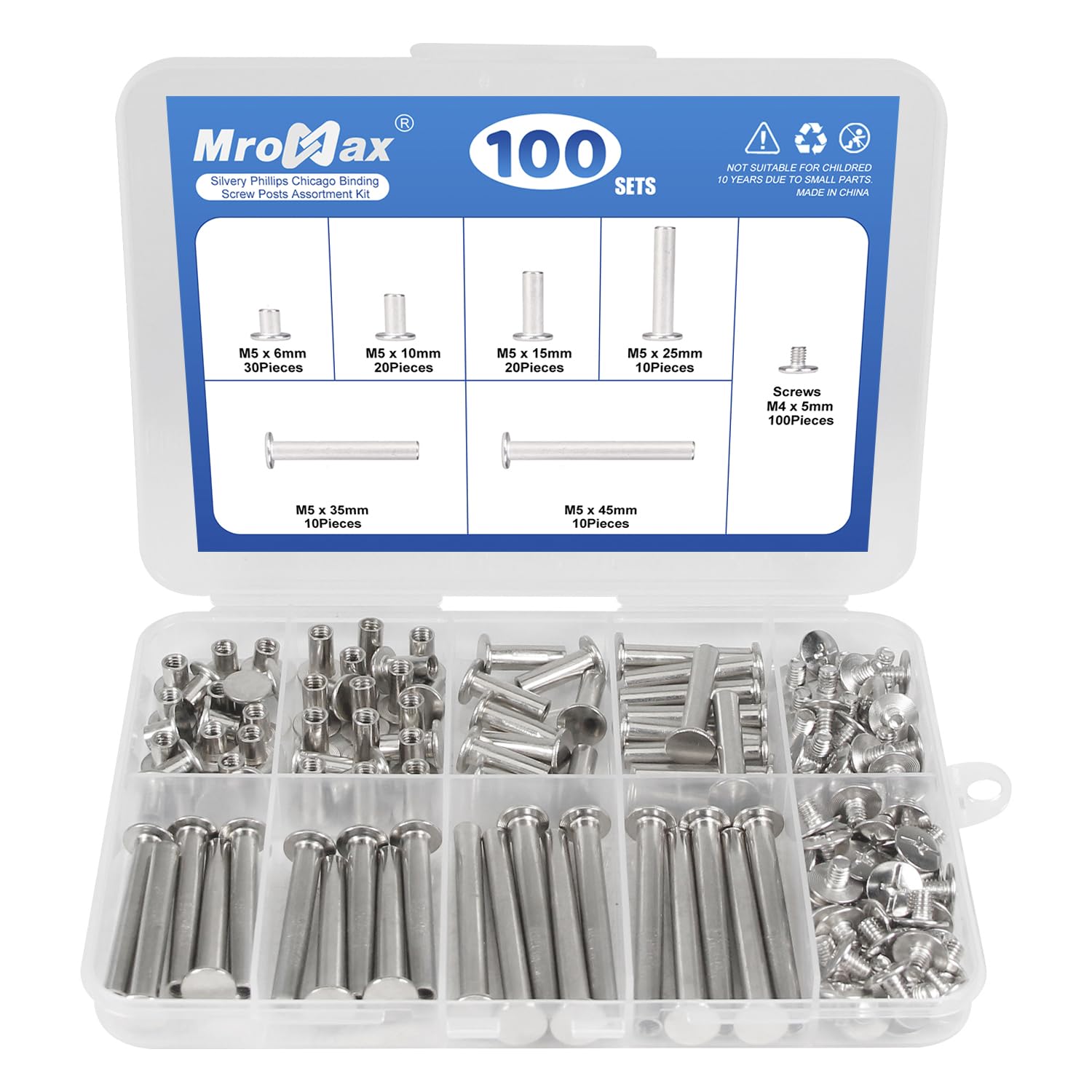 Bronze Phillips Binding Screws - 150 Pcs Kit -24