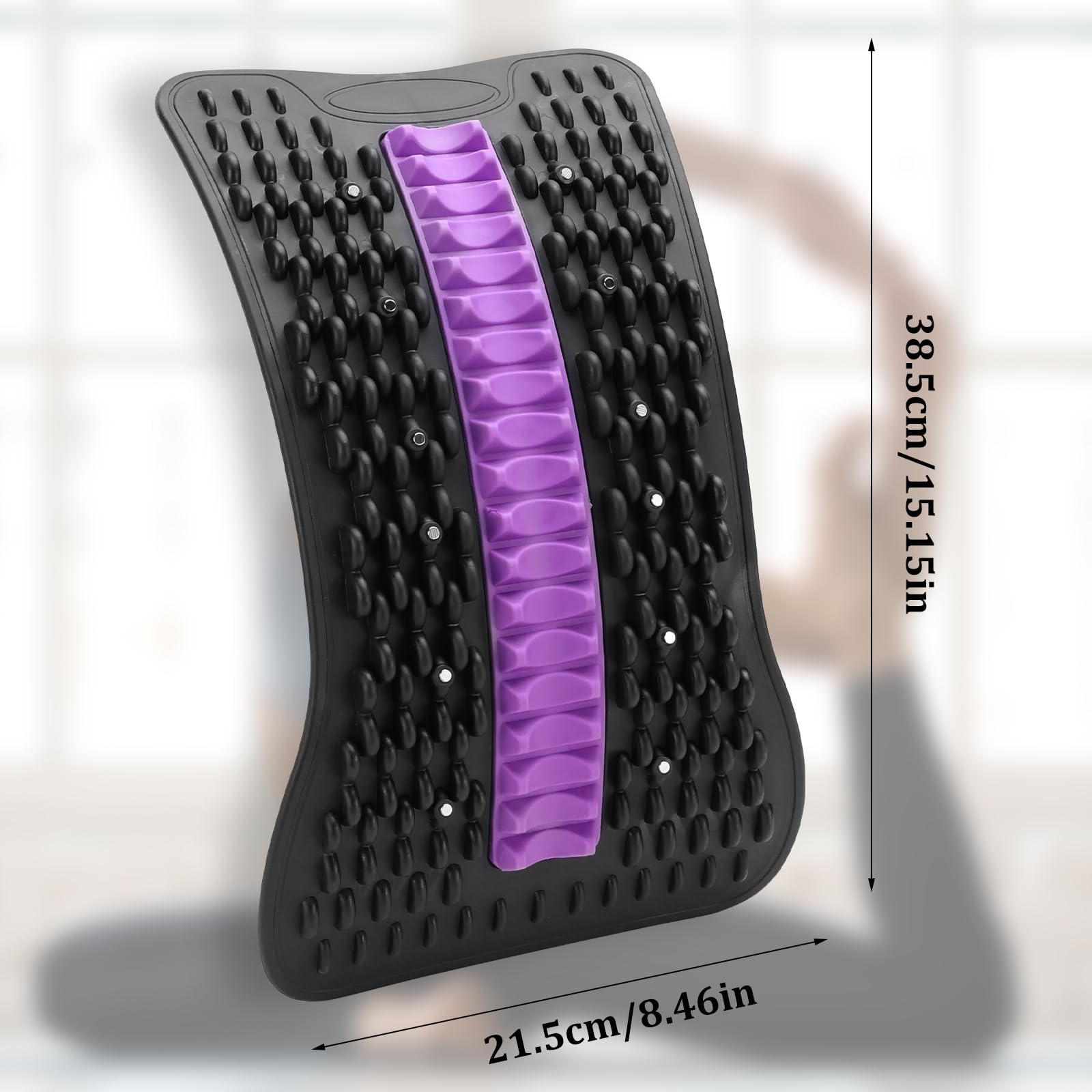 Étirement dorsal réglable avec points de massage, étireur dorsal pour la maison, accessoires de yoga, relaxation et correction de la posture