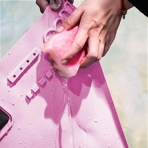 Miniatura 4 de Tapete de silicona para manualidades, tapete grueso de silicona para manualidades con taza de agua magnética emergente, tapete de pintura de