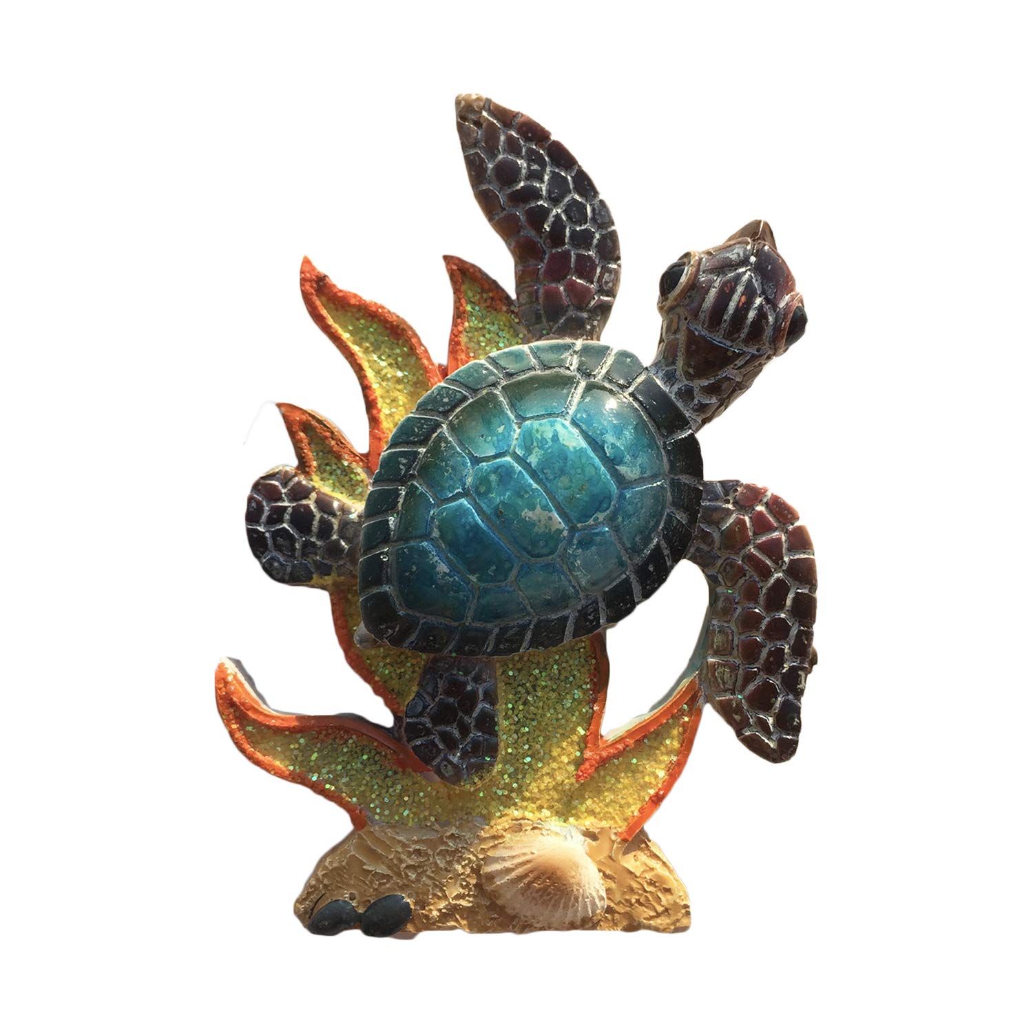 Wedarego Turtle1 Bahamas Palau Jamaica Ocean Style 3D Turtle Fridge Magnet Tourist Souvenirs Resin Magnetic Refrigerator Magnet Home & Kitchen Decoration Collection Gift