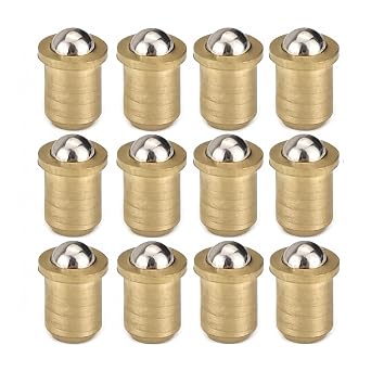 NACX 10mm x 10mm Door Closet Cabinet Ball Catch Latch Catcher, Adjustable Spring Ball Latch, 12Pcs