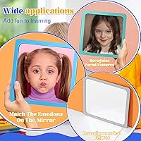 Vista 4 de Dandat 10 Pcs Small Mirrors for Kids 6 x 6 Inch Unbreakable Shatter Proof Mirror Acrylic Square Unbroken Reflector for School Classroom Craft DIY