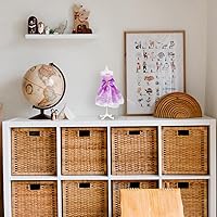 Vista 5 de STOBOK Maniquí de forma de vestido, 8 piezas, formas de vestido de muñeca, pequeños maniquíes, modelos, muñecas, soporte de exhibición de ropa