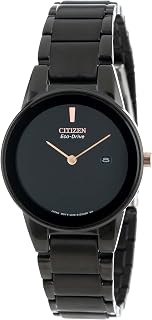 Women's GA1055-57F Eco-Drive "Axiom" Black Stainless Steel Watch