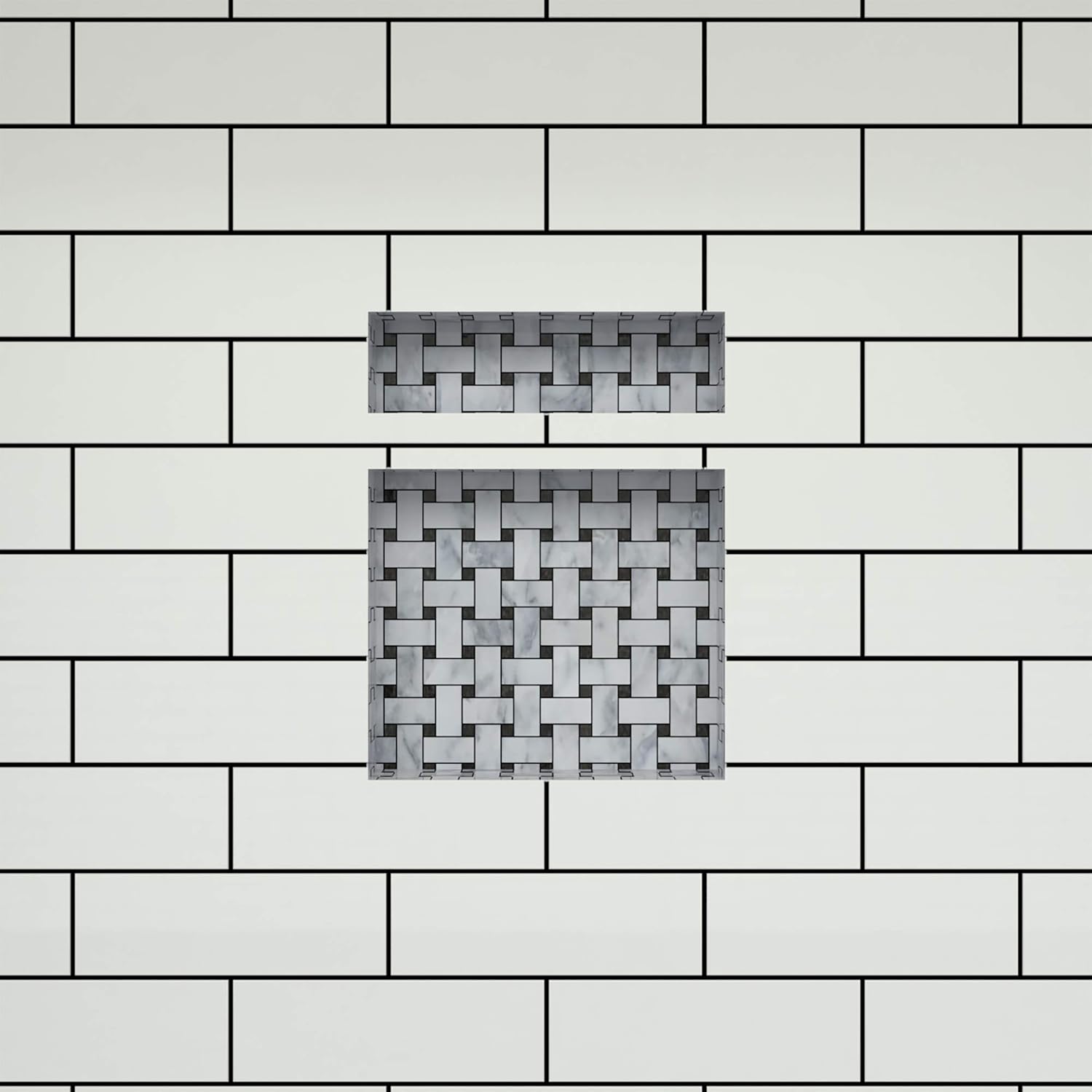 Authеntіс Crаzу Dеаlѕ Tile Redi USA RN1620DU Redi Shower Niche, 20 H X 16 W, Black