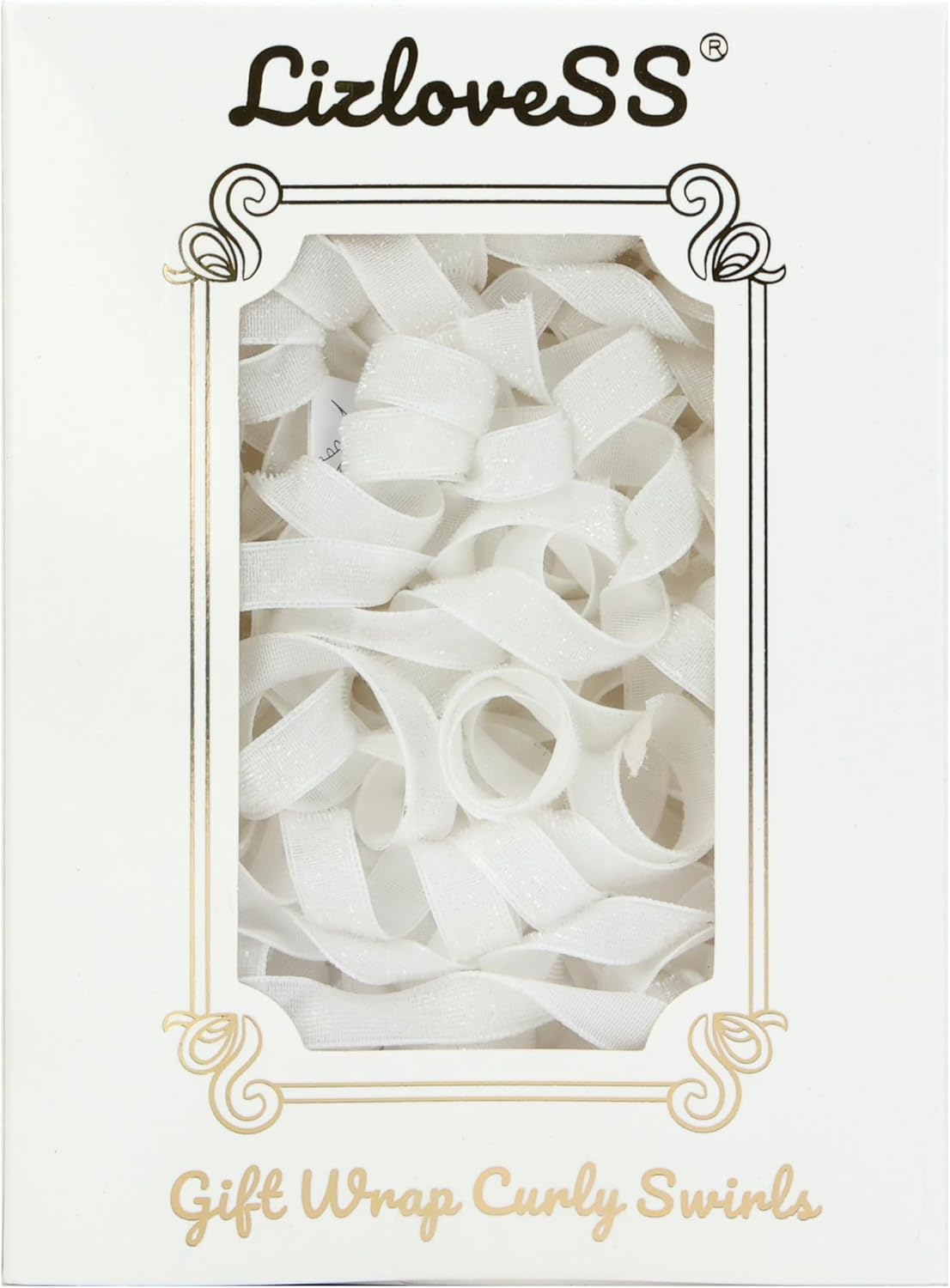 6" Metallic Glitter White Self Adhesive Curly Ribbon Gift Wrap Bows for Christmas, Holiday, Birthday, Wedding, Presents, Party Favors Decorations 6-Count - Image 9