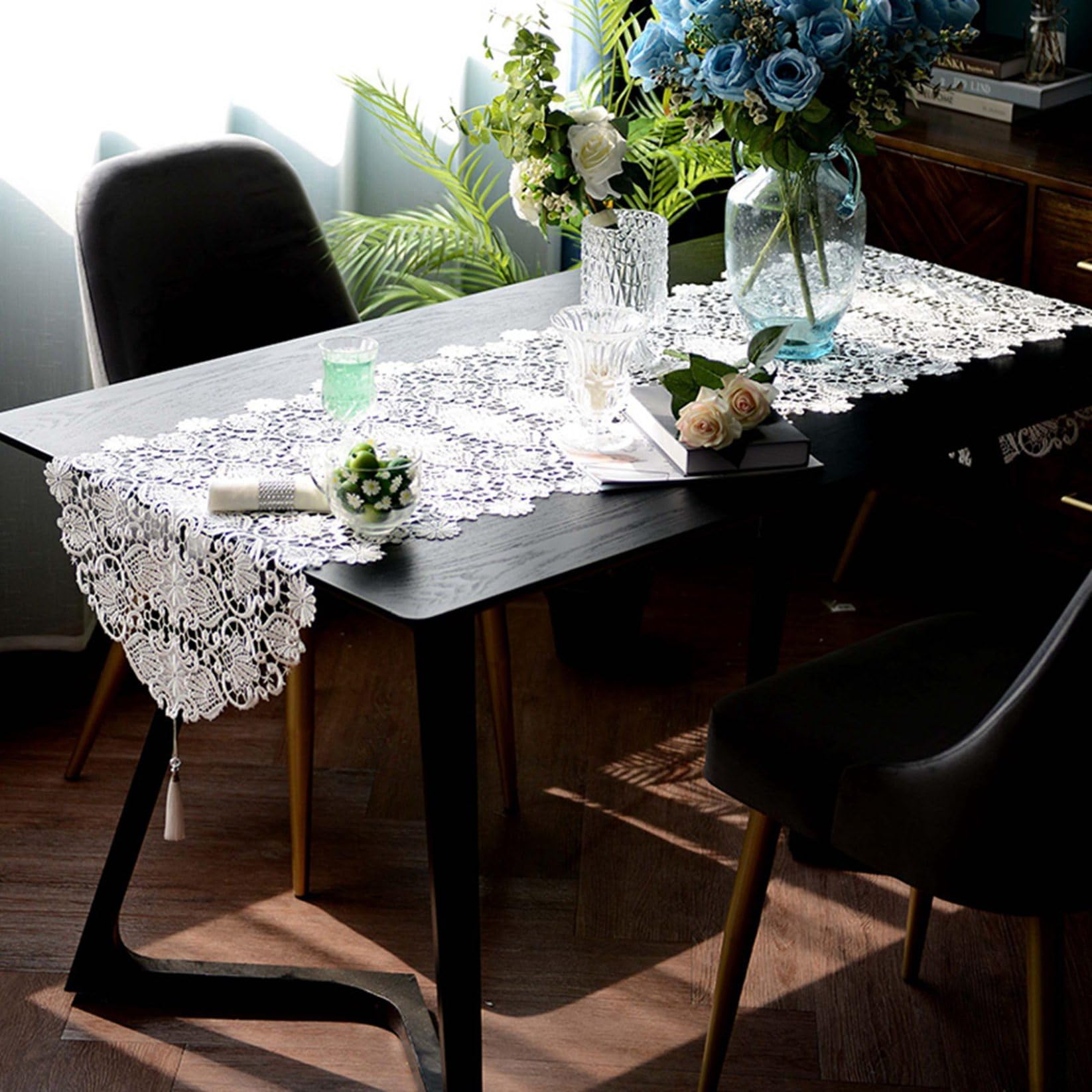 Amazon｜レーステーブルセンター クロス 50*50cm テーブルランナー