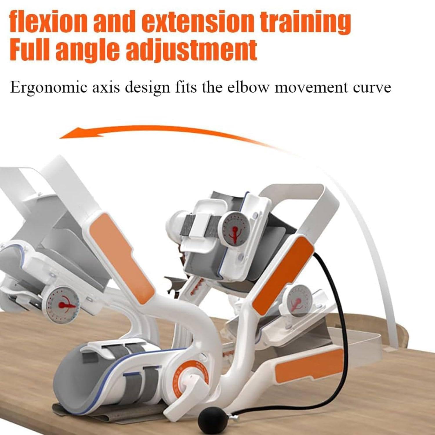 YEHOZZ Electric Elbow Joint Rehabilitation Device, Upper Limb Arm Rehabilitation Training Device, Full Angle Adjustment, Flexion and Extension Training, Used for Wrist and Elbow Injury Recovery