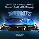 Fastrack Astor FS2 Pro 1.96" Super AMOLED Smart Watch, Metal Body with 1000 Nits Brightness, SpO2, BP & Sleep Monitor, BT Calling, 100+ Sports Modes – Smartwatch for Men & Women (Silver) gallery image