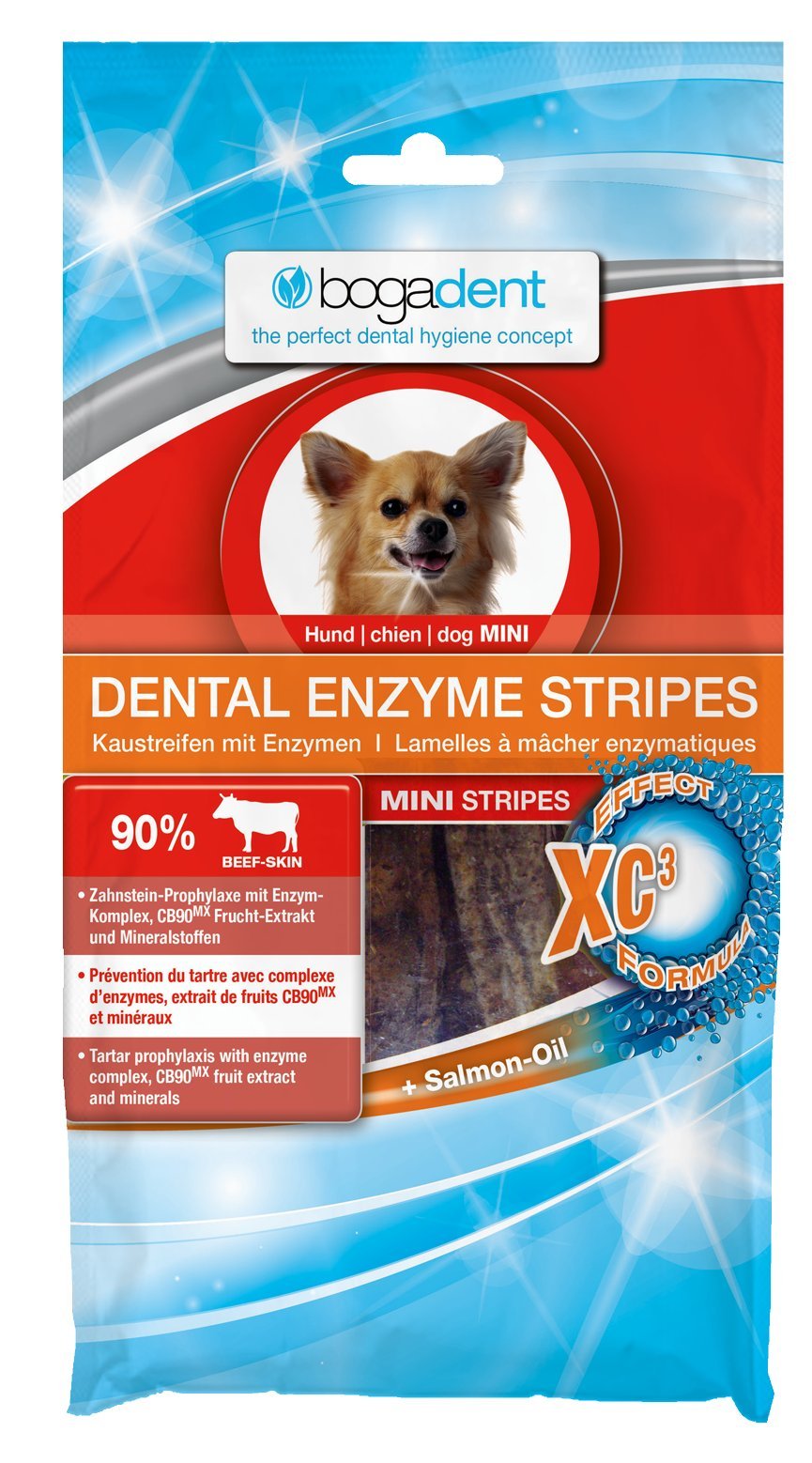 Bogadent dentali Stripes Enzimatici Mini per Cani 100 g