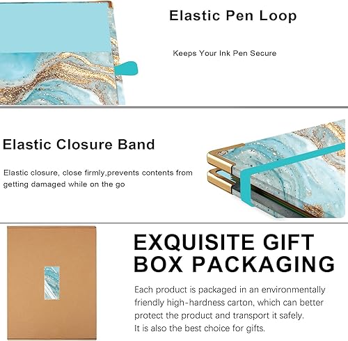 Miniatura 6 de Hiyong Folio portapapeles con bloc de notas recargable, lindo portapapeles 5 divisores con 10 bolsillos, carpeta portapapeles en espiral con lazo