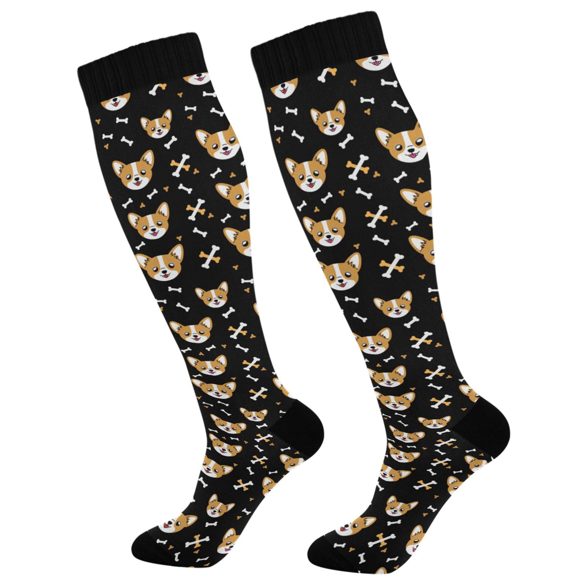 Compression Socks for Men and Women Knee High Socks Support for Athletic Sport Running Hiking Cycling Fitnes