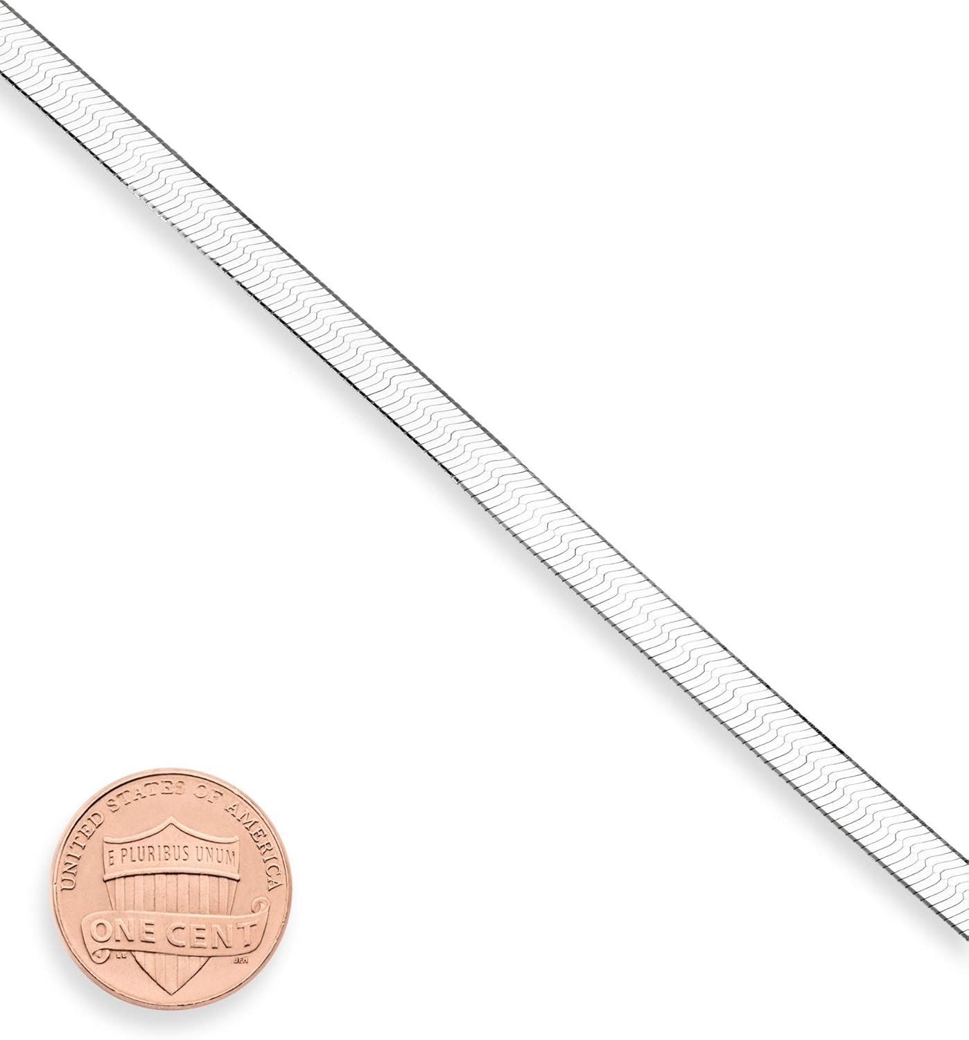 Miabella Italian Solid 925 Sterling Silver, 18K Gold Plated 4.5mm Flexible Flat Herringbone Link Chain Bracelet for Women, Made in Italy - Image 3